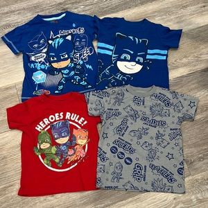 PJ Masks shirts, lot of 4, size 3T